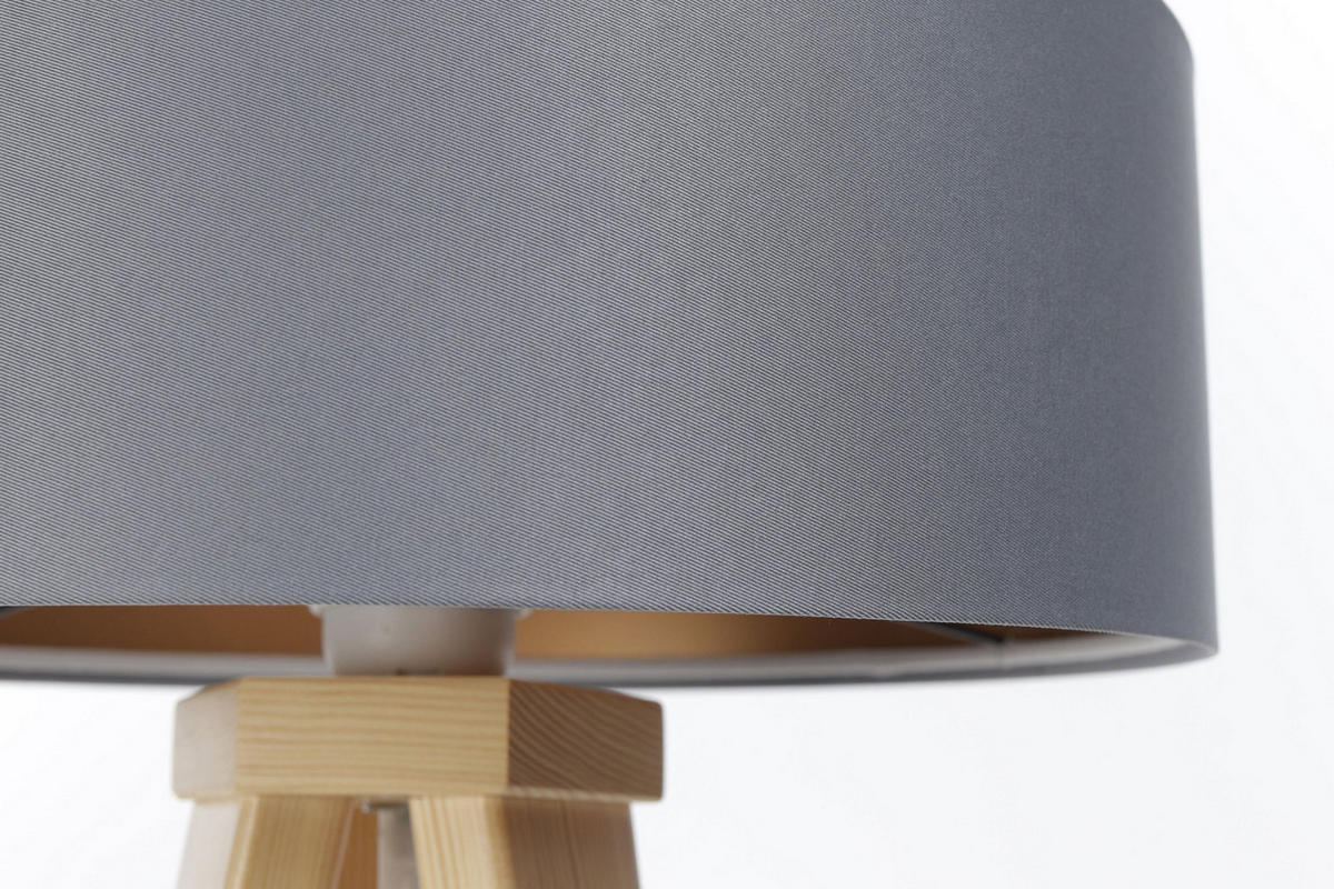 TISCHLAMPE Grau 30/45 cm - Braun, Kunststoff (30/0.7/45cm) - ONZENO