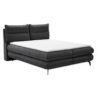BOXBETT Verse 140 x 200 Einzelbett mit hochwertiger Bonell-Matratze und Topper T30 - Anthrazit - Anthrazit, Holz (140/200cm) - Homesy