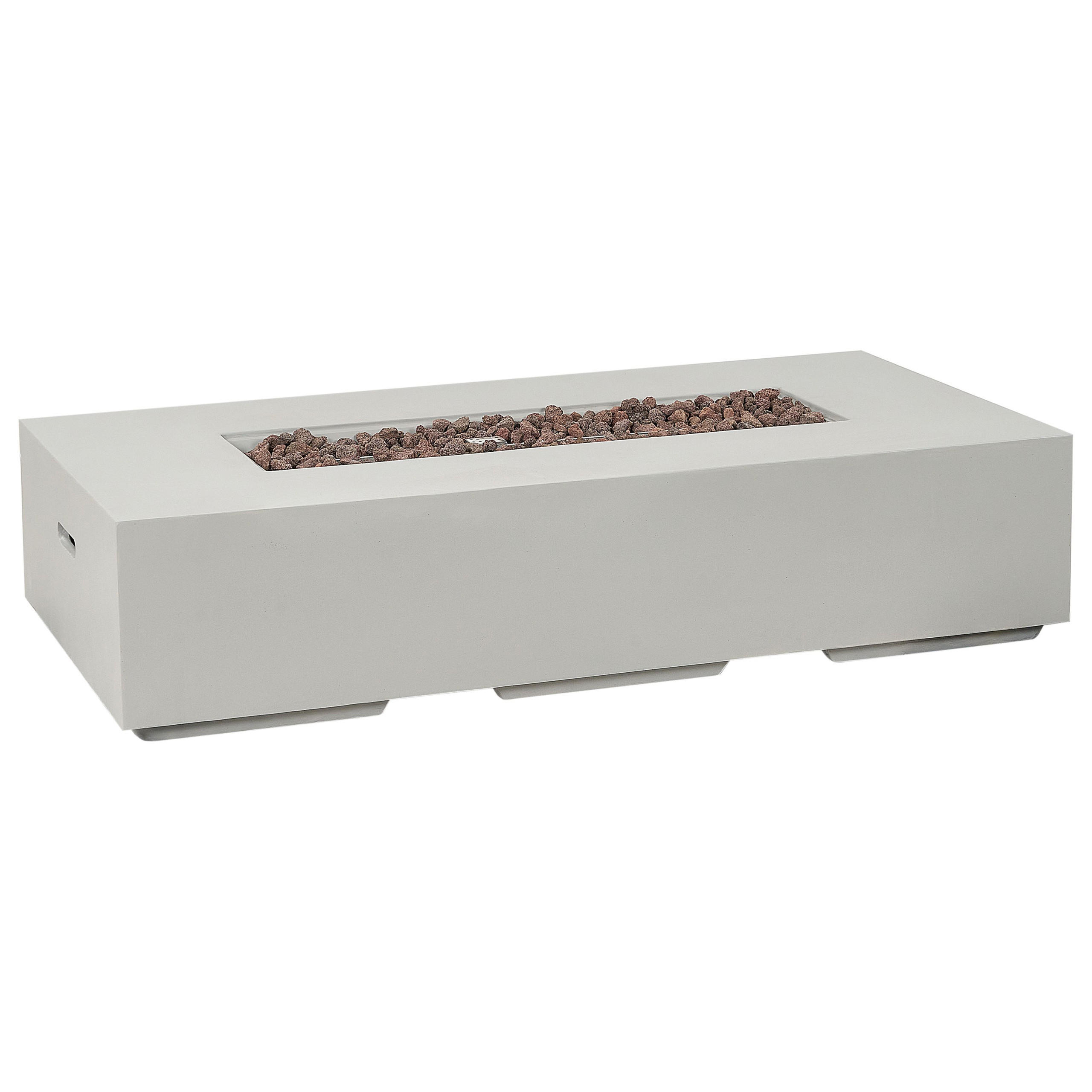 FEUERSTELLE Grau Pavo II - Grau, Stein (143/31/71cm) - Beliani