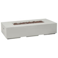 FEUERSTELLE Grau Pavo II - Grau, Stein (143/31/71cm) - Beliani