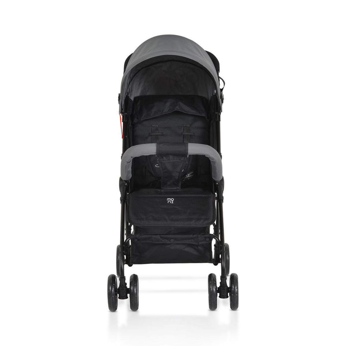 KINDERWAGEN Capri grau Sicherheitsgurt, Rückenlehne verstellbar - Grau, Metall (75/48/100cm) - Moni