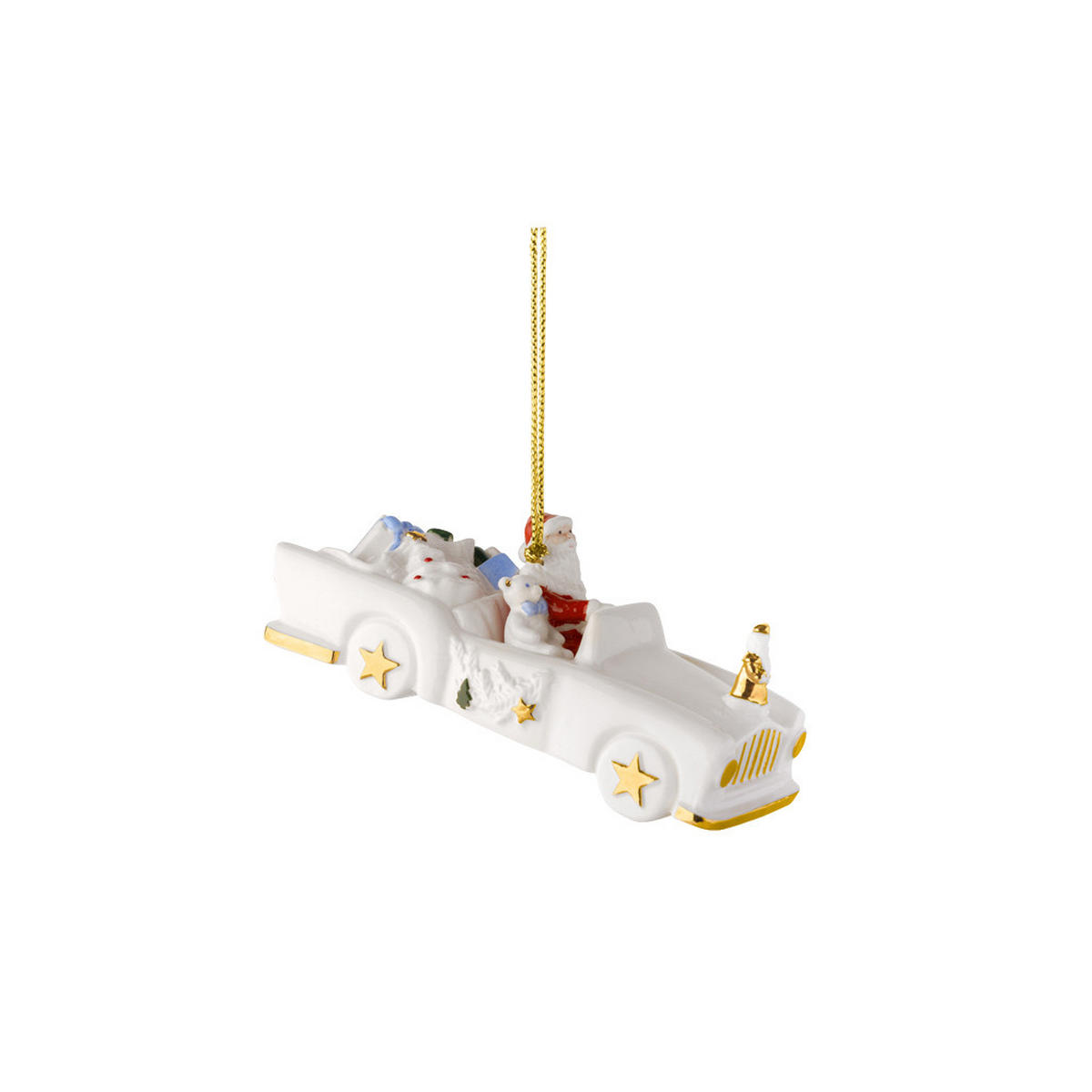ORNAMENT CADILLAC 2026 Christmas Classics weiß-gold 5,3 x 11,7 x 4,8 cm - Goldfarben/Weiß, Keramik (11.7/4.8/5.3cm) - Villeroy & Boch