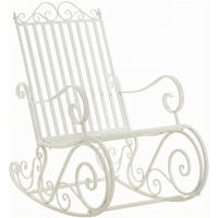 GARTENSCHAUKELSTUHL Metall Weiß - Weiß, Metall (56/94/90cm) - CLP