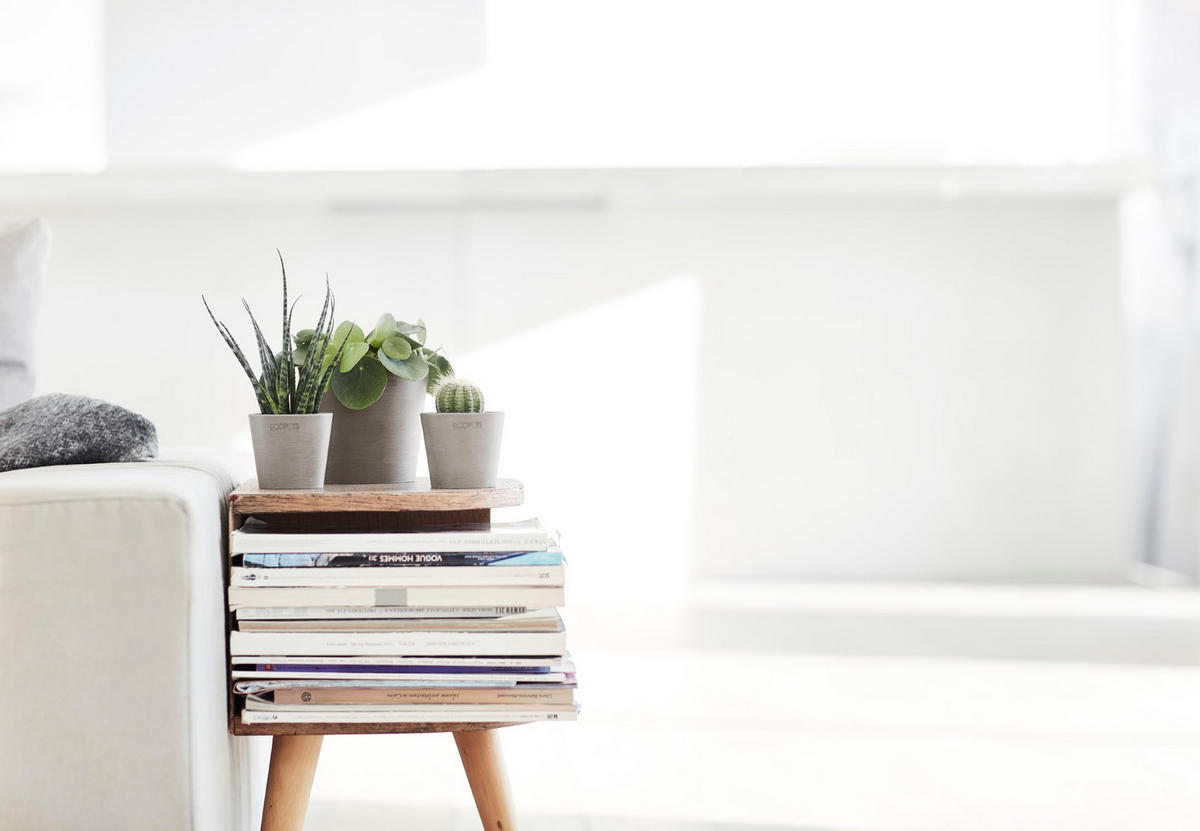 BLUMENTOPF Amsterdam46211cm Taupe - Taupe, Kunststoff (8/7cm) - Ecopots