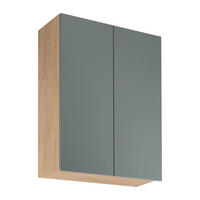 HÄNGESCHRANK G80 – Sorento Grün Sonoma Eiche – Grün / Sonoma Eiche - Sonoma Eiche/Grün, Holzwerkstoff (80/100/32cm) - ROYAL24_MARKT