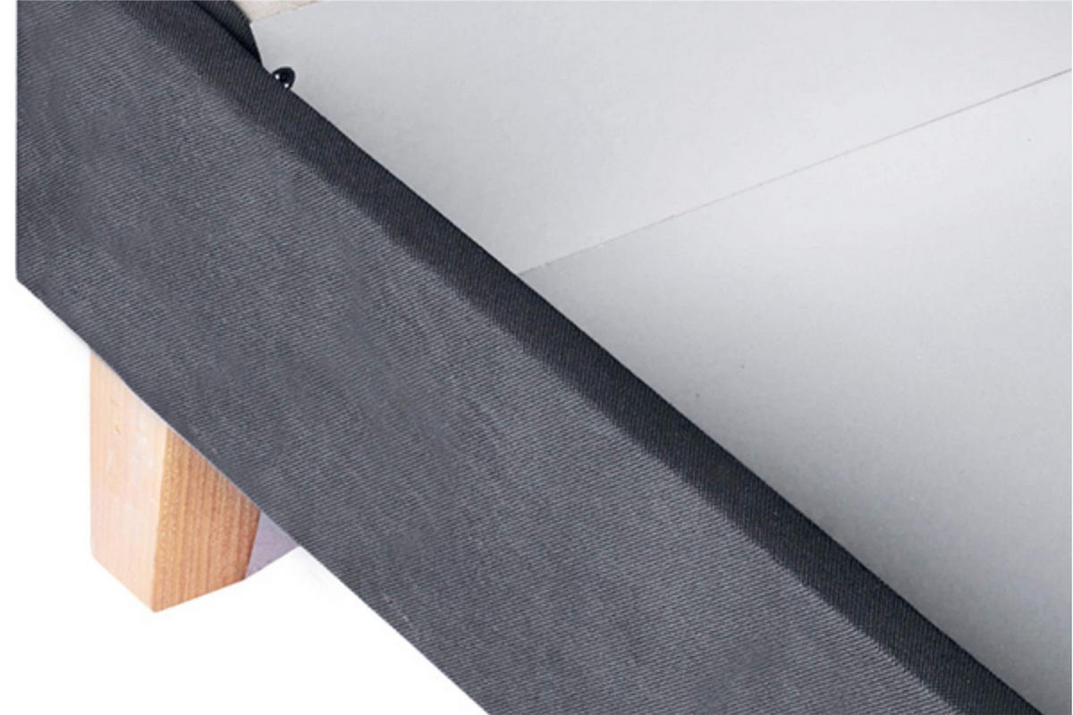 3-SITZER-SCHLAFSOFA DOZER Velours, schwarz/grau - Schwarz/Grau, Textil (197/94/93cm) - KONSIMO®