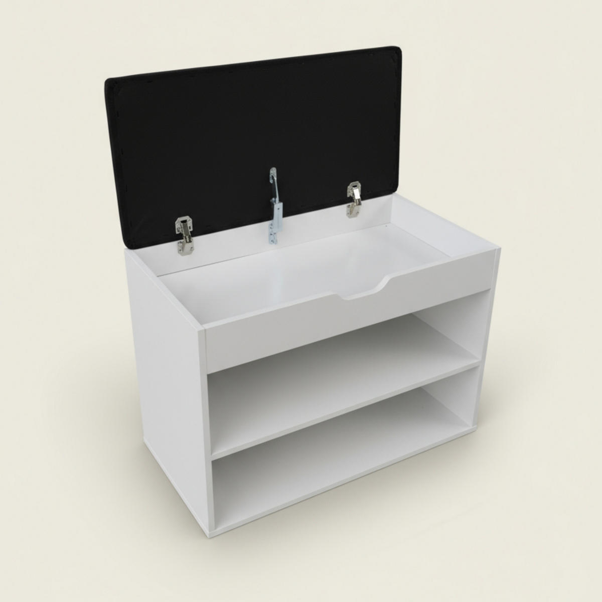 SCHUHREGAL Vault 60/30/47 cm - Weiß, Holzwerkstoff (30/47/60cm) - BOXIMO