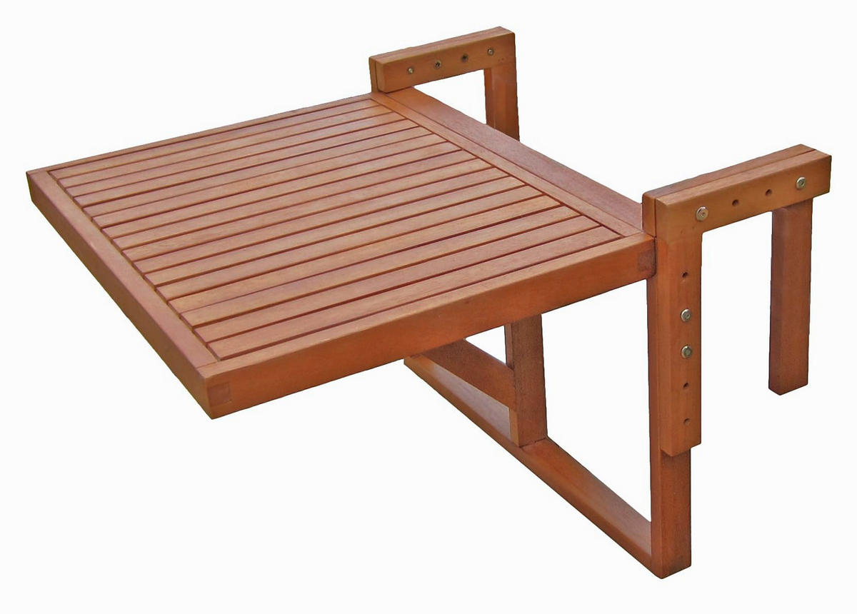 BALKONTISCH Padua Gartentisch - Braun, Holz (65/64/52cm) - DELUKE