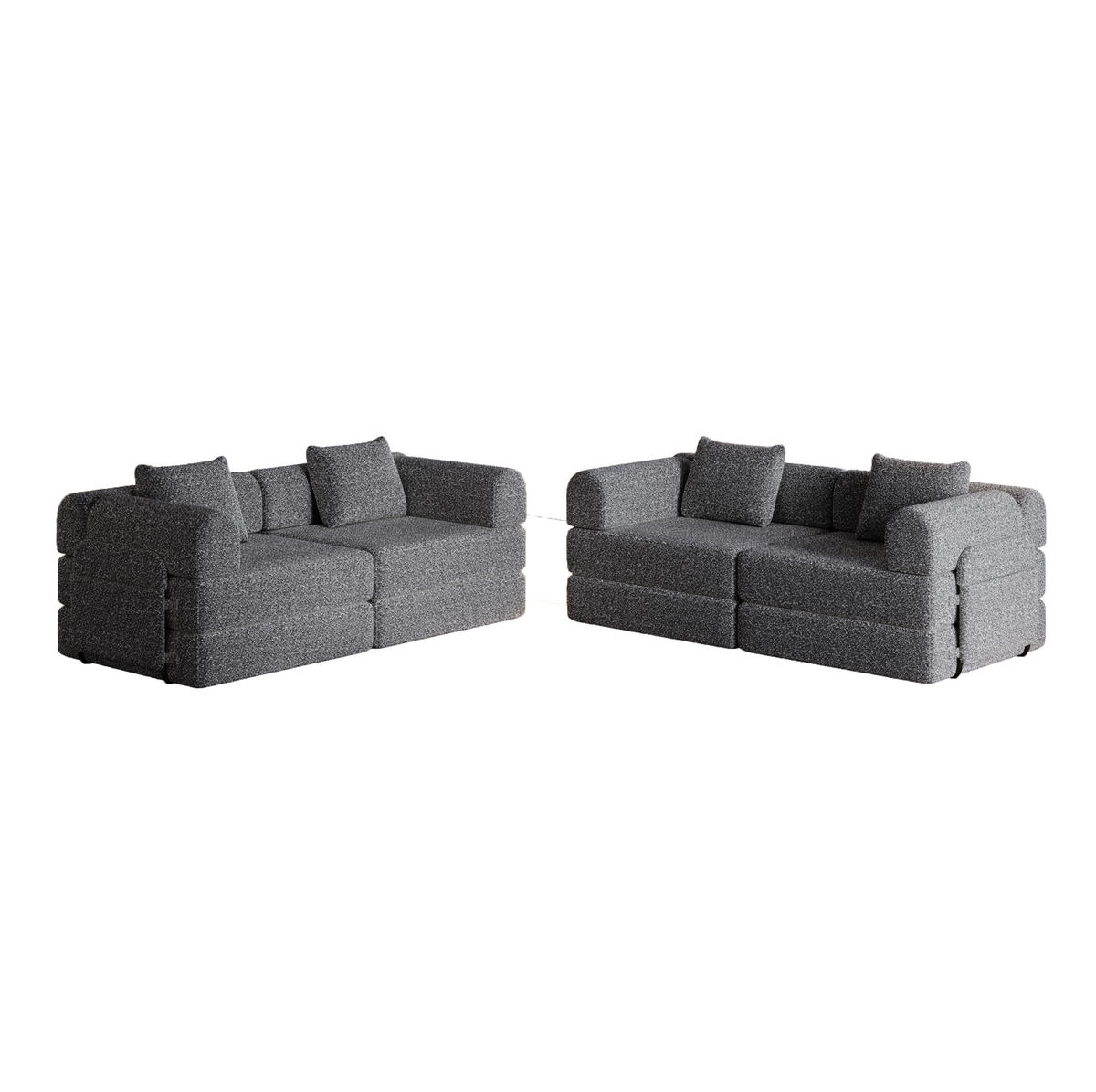 ROZKLADACIA pohovka z ženilu 183,8x91,4x69,8 cm sivá s odkladacím priestorom v opierke a oceľovým rámom - sivá, textil (94/49.5/181.6cm) - Modfu