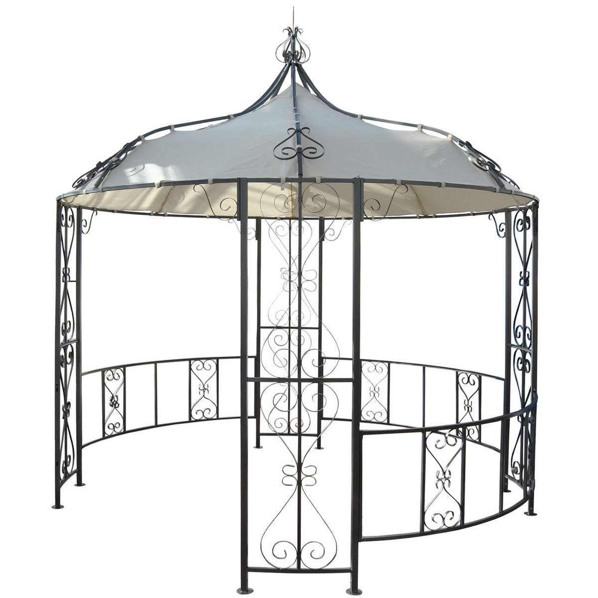 PERGOLA CABRERA Cremeweiß - Weiß, Metall (296/330/293cm) - MCW