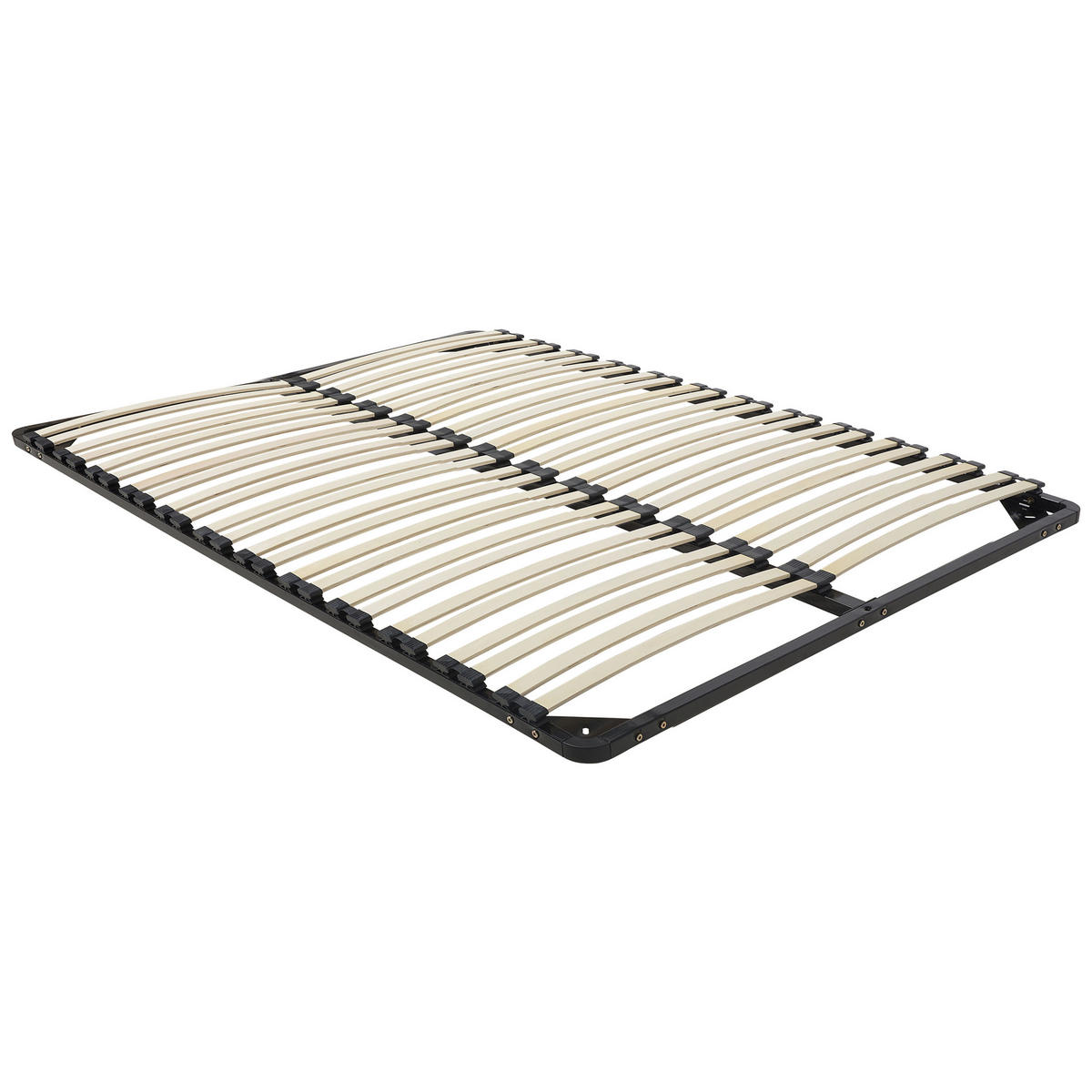 LATTENROST 140x200 cm Schwarz Combourg - Schwarz, Metall (140/9/200cm) - Beliani