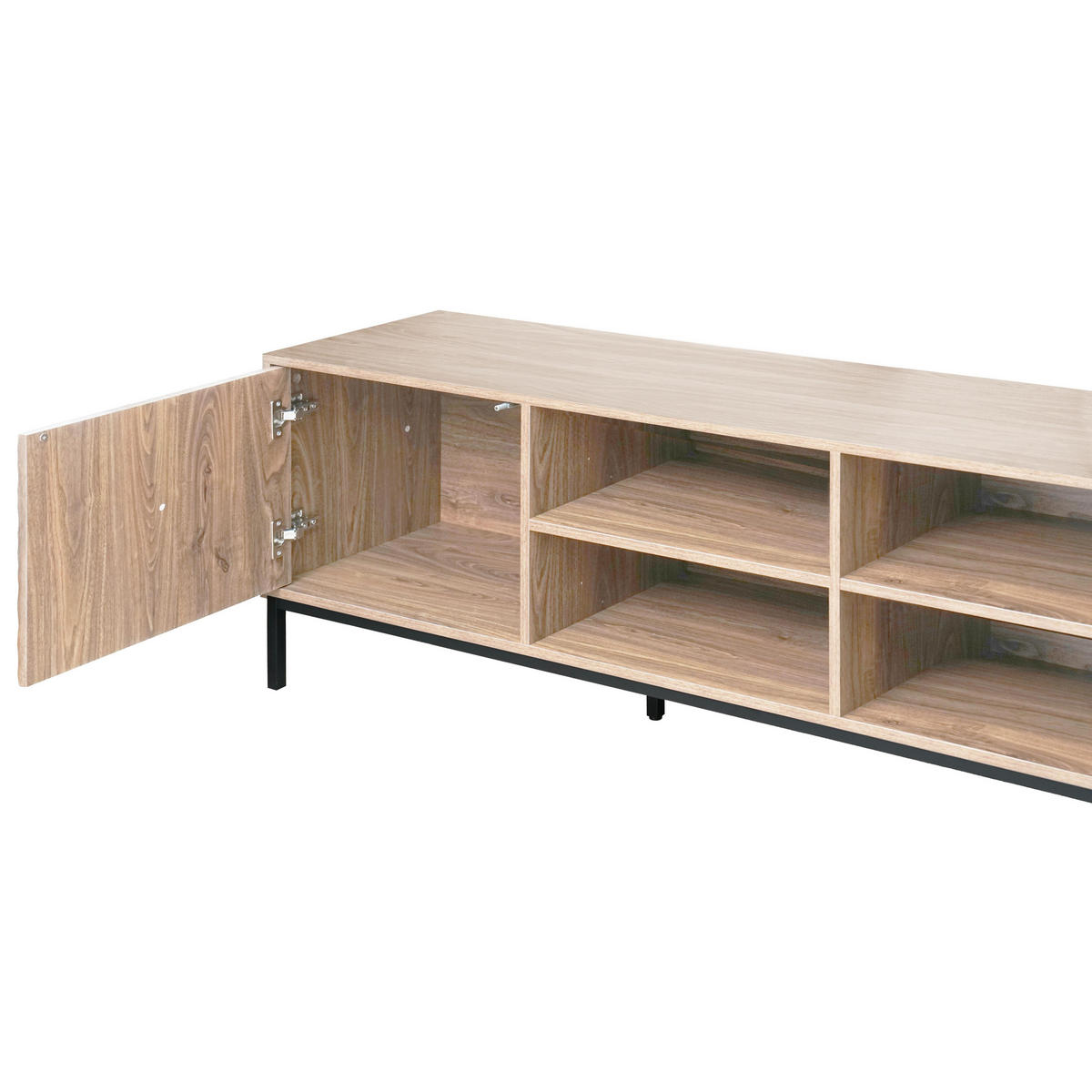 TV-SCHRANK, helles Holzeffekt - Beige, Holz (40/54/200cm) - Oviala