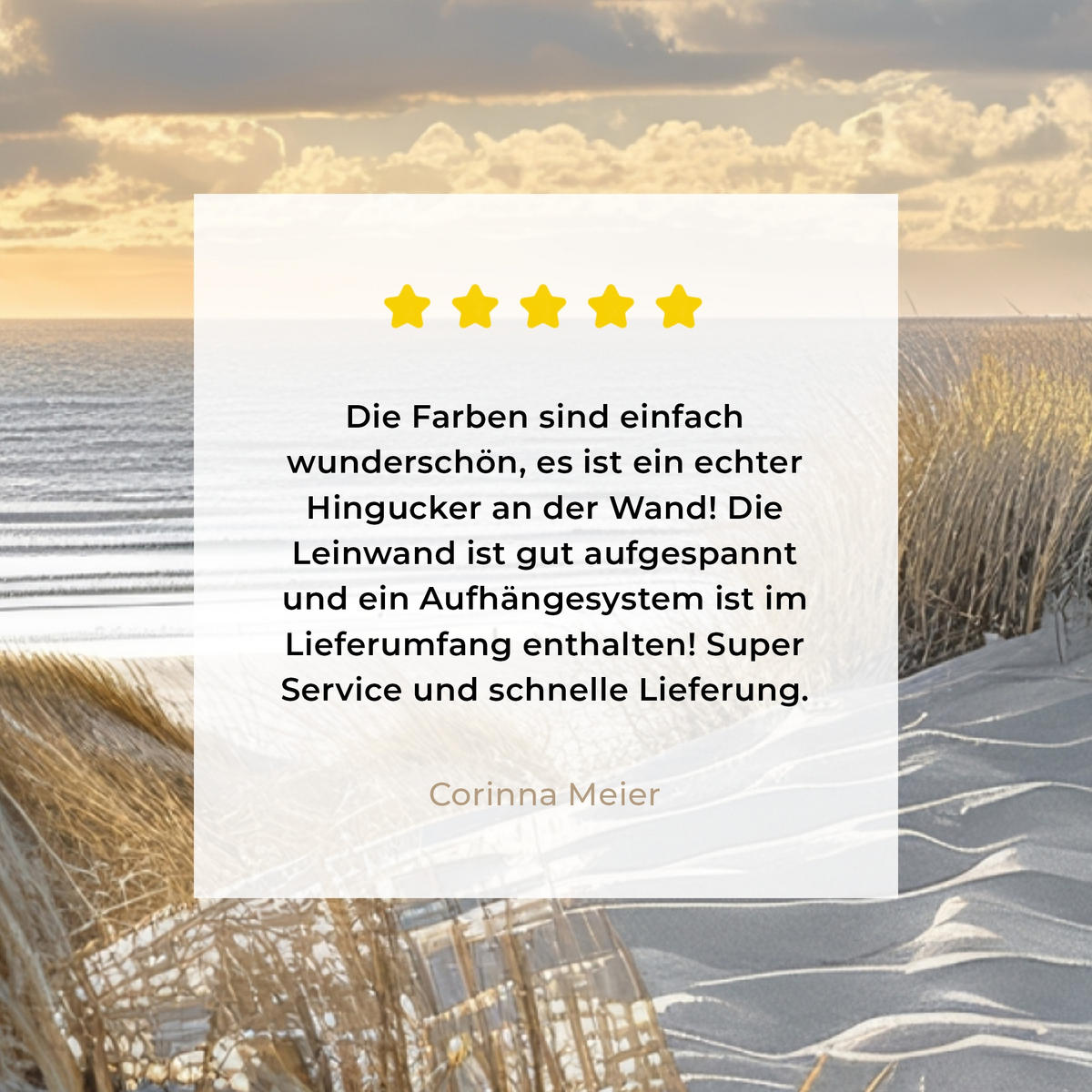 LEINWANDBILD Ausblick - Strand - Dünen - Meer - Natur 60x80 cm - Sandfarben, Textil (60/80cm) - MuchoWow