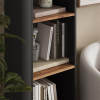 RAUMTEILER Ludus Anthrazit/Goldkraft Eiche 36.8 x 144.9 cm - Honigeiche/Anthrazit, Holzwerkstoff (36.8/144.9/33.8cm) - Vicco