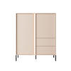 HIGHBOARD Dast beige 103 / 39,5 / 123cm - Beige/Braun, Holz/Holzwerkstoff (103/123/39.5cm) - Feldmann-Wohnen