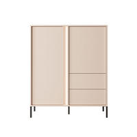 HIGHBOARD Dast beige 103 / 39,5 / 123cm - Beige/Braun, Holz/Holzwerkstoff (103/123/39.5cm) - Feldmann-Wohnen
