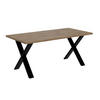 ESSTISCH 160x90x75 cm - Artisan Eiche Optik/Schwarz - KLYN X - Eichefarben, Holzwerkstoff (160/90/75cm) - ALTDECOR