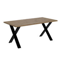 ESSTISCH 160x90x75 cm - Artisan Eiche Optik/Schwarz - KLYN X - Eichefarben, Holzwerkstoff (160/90/75cm) - ALTDECOR