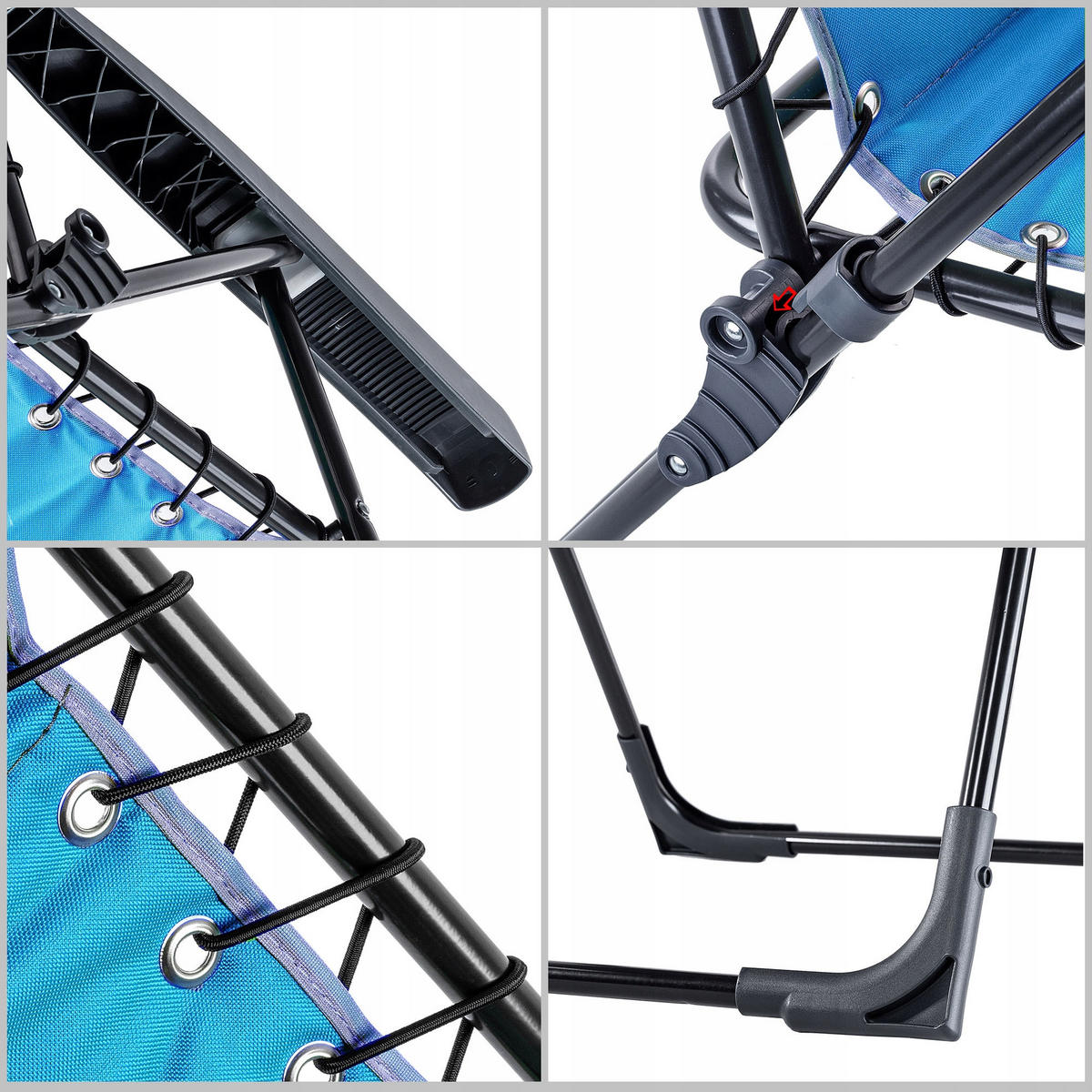 GARTENSESSEL Blau - Blau, Metall (53/120cm) - KADAX