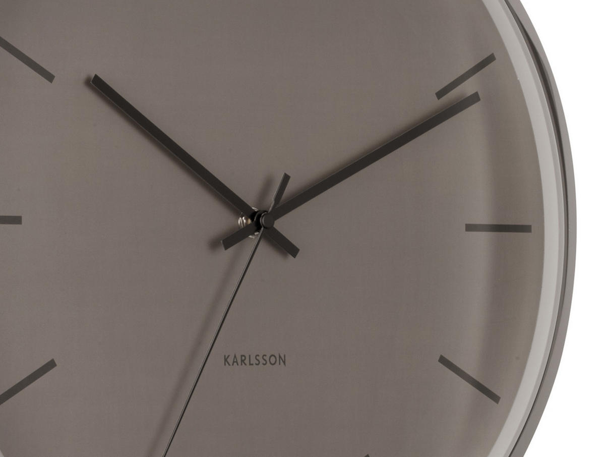 WANDUHR Nirvana Globe Donker Ø40 cm - Dunkelgrau, Metall (40/40/12cm) - Karlsson