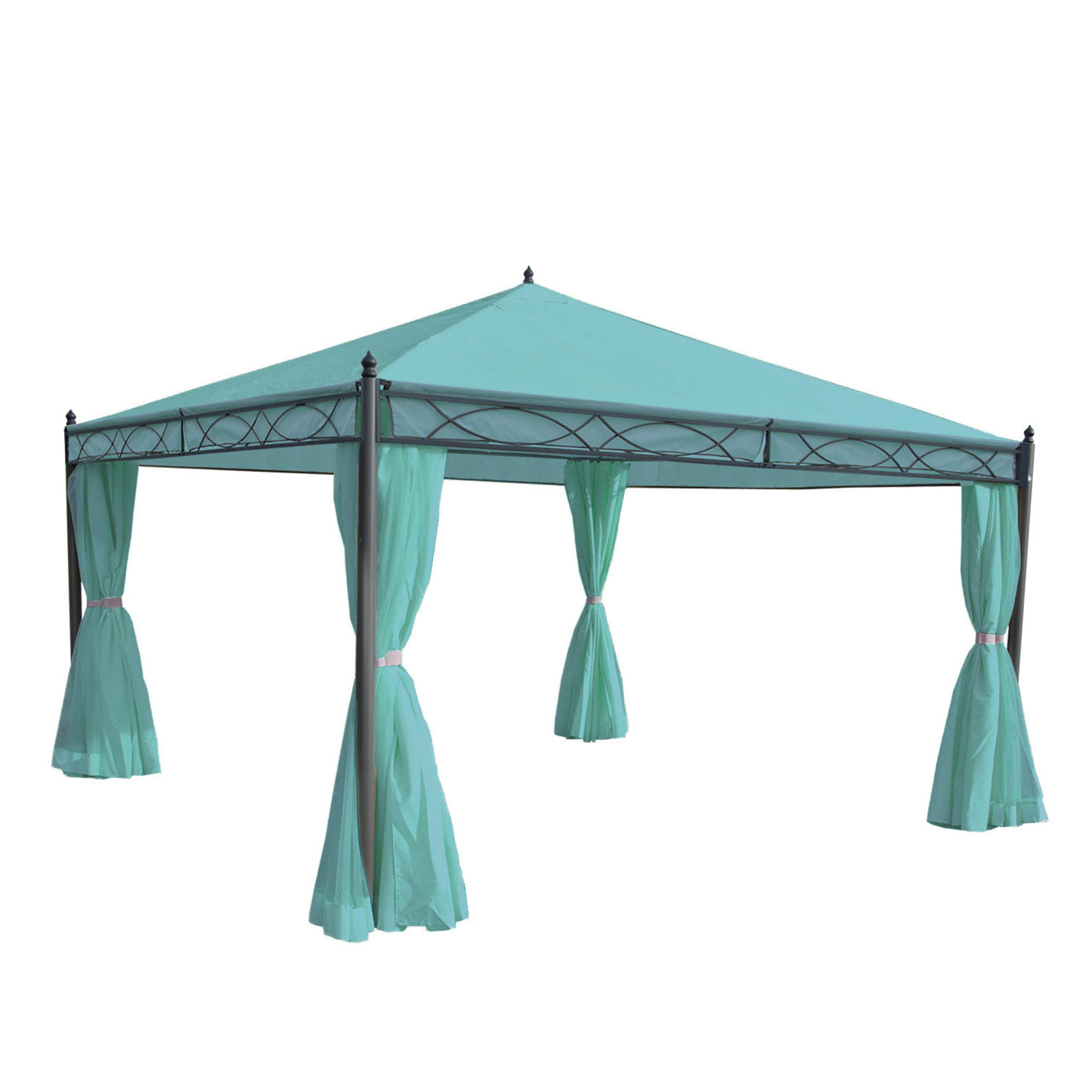 PERGOLA CALPE Türkis - Türkis, Textil (400/290/400cm) - MCW