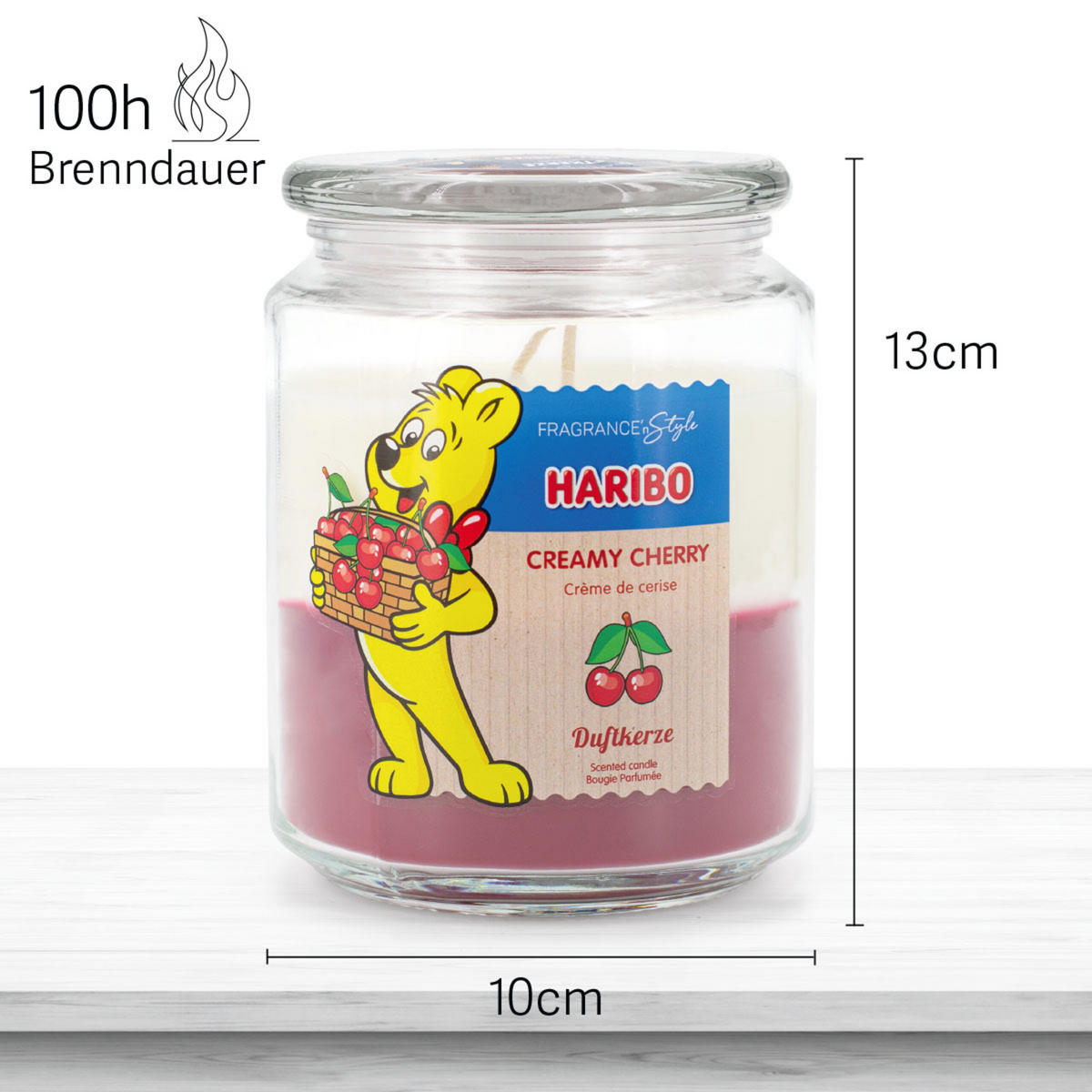 DUFTKERZE Haribo - Multicolor, Naturmaterialien/Glas (13cm)