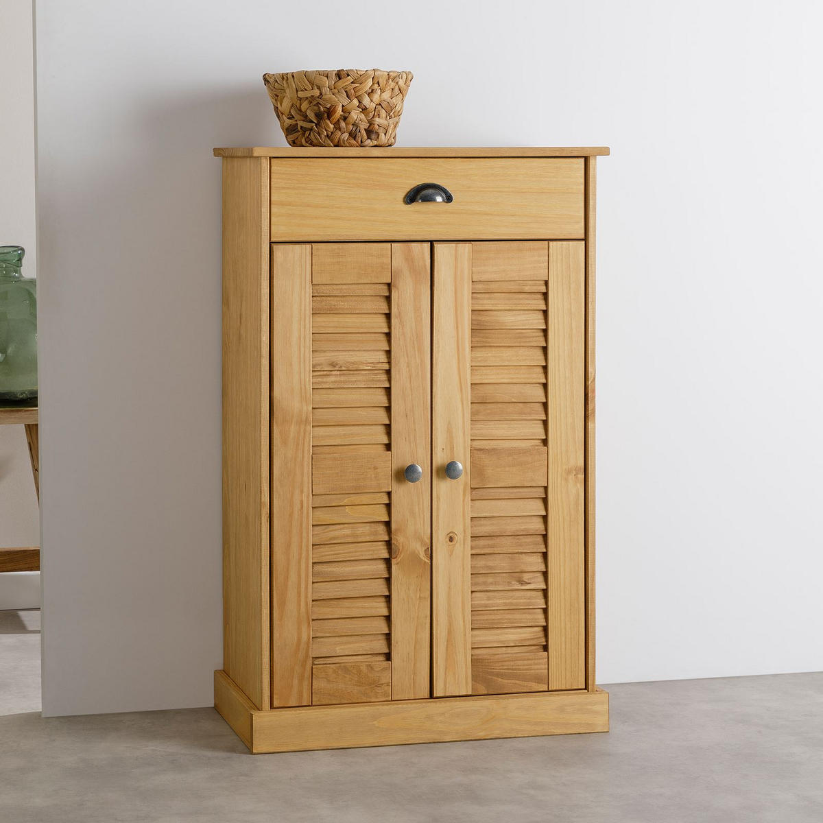 KOMMODE VENETA gebeizt/gewachst - Kieferfarben, Holz (60/96/35cm) - IDIMEX