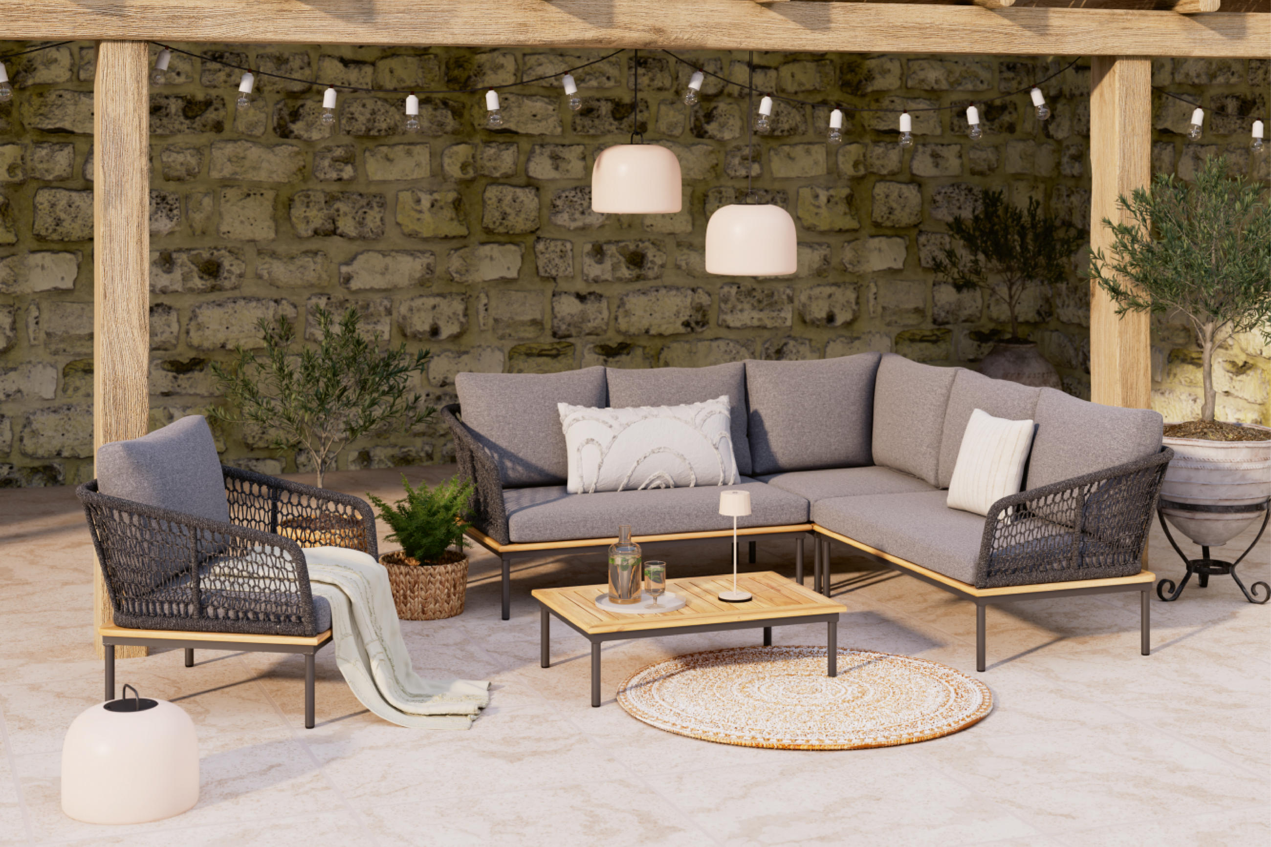 Wetterfeste Möbel aus Rope 