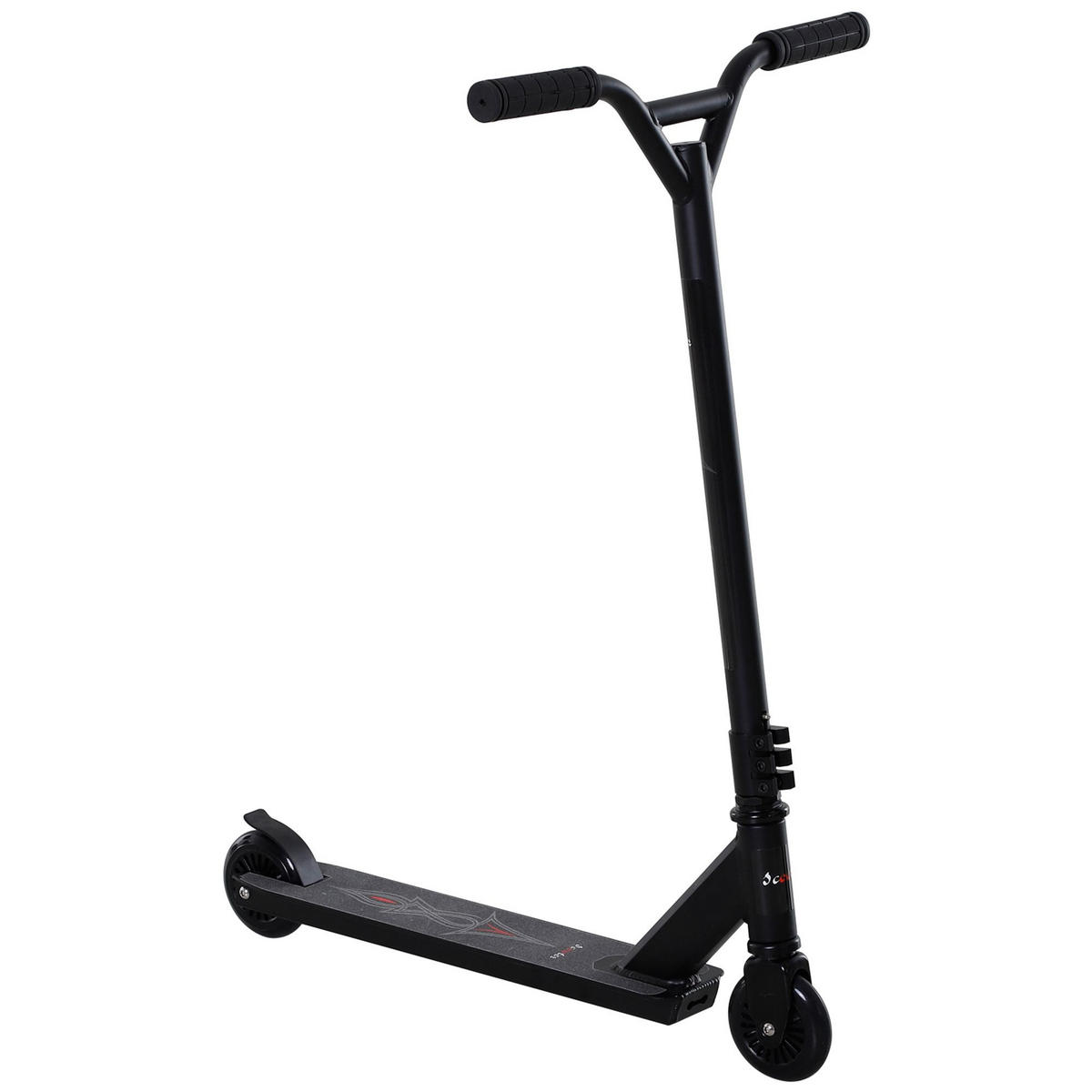 SCOOTER, Aluminium, Schwarz, L68 x B47,2 x H86 cm - Schwarz, Metall (68/47.2/86cm) - HOMCOM