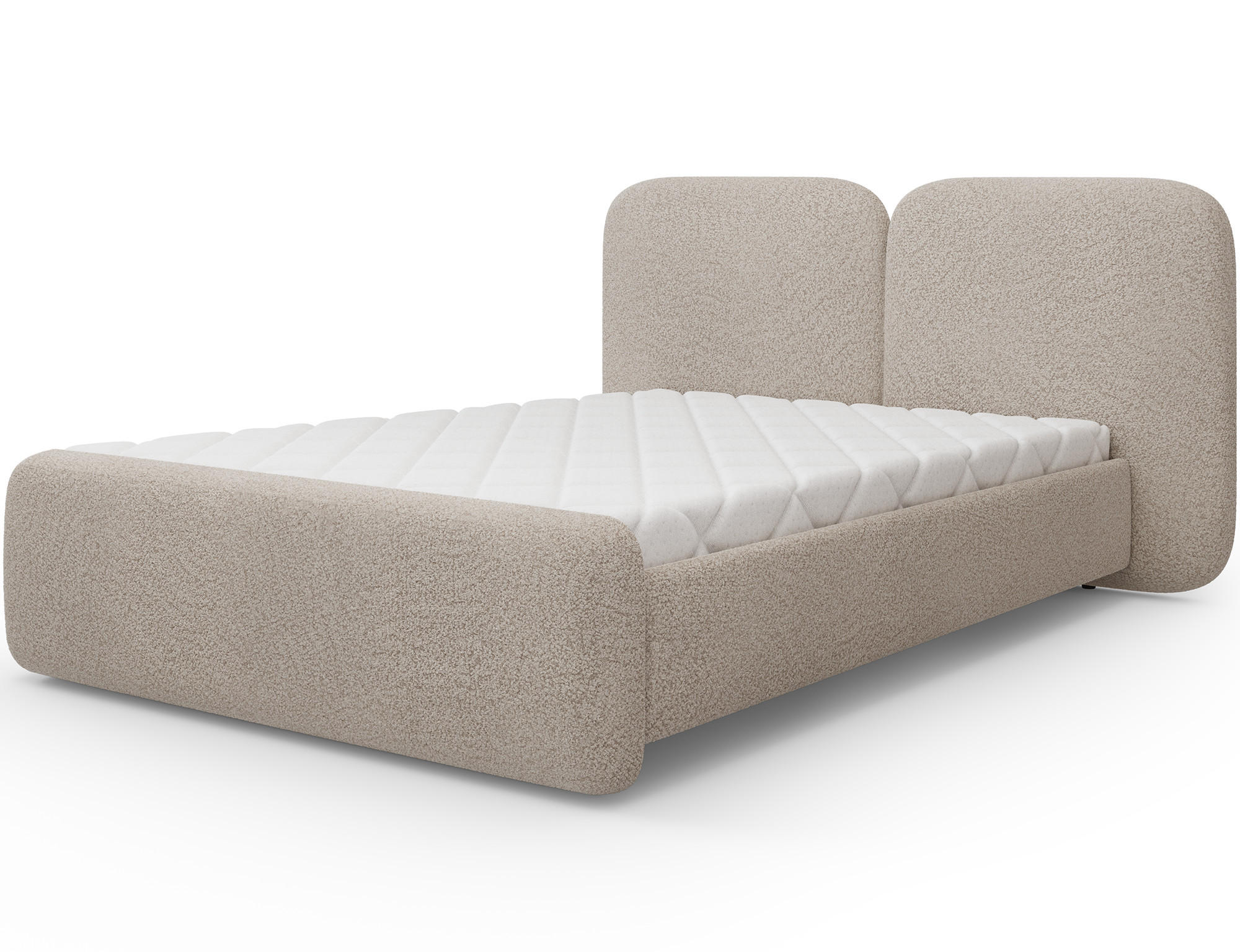Wohnideebilder Polsterbett Beige 140x200 cm