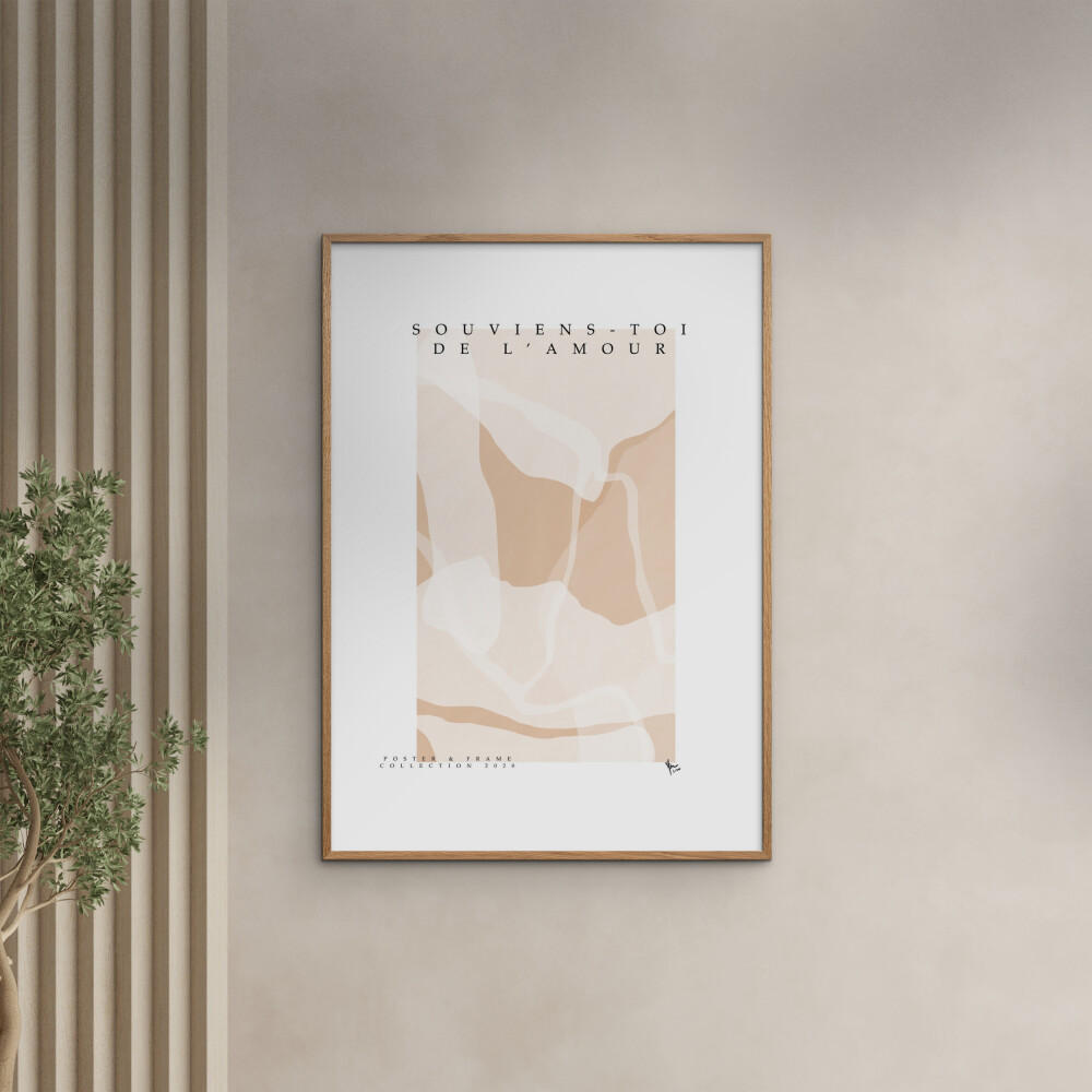 POSTER Poster & Frame - Collection - Souviens Toi De L'amour - Naturfarben, Papier (30/40/0.1cm) - Poster&Frame