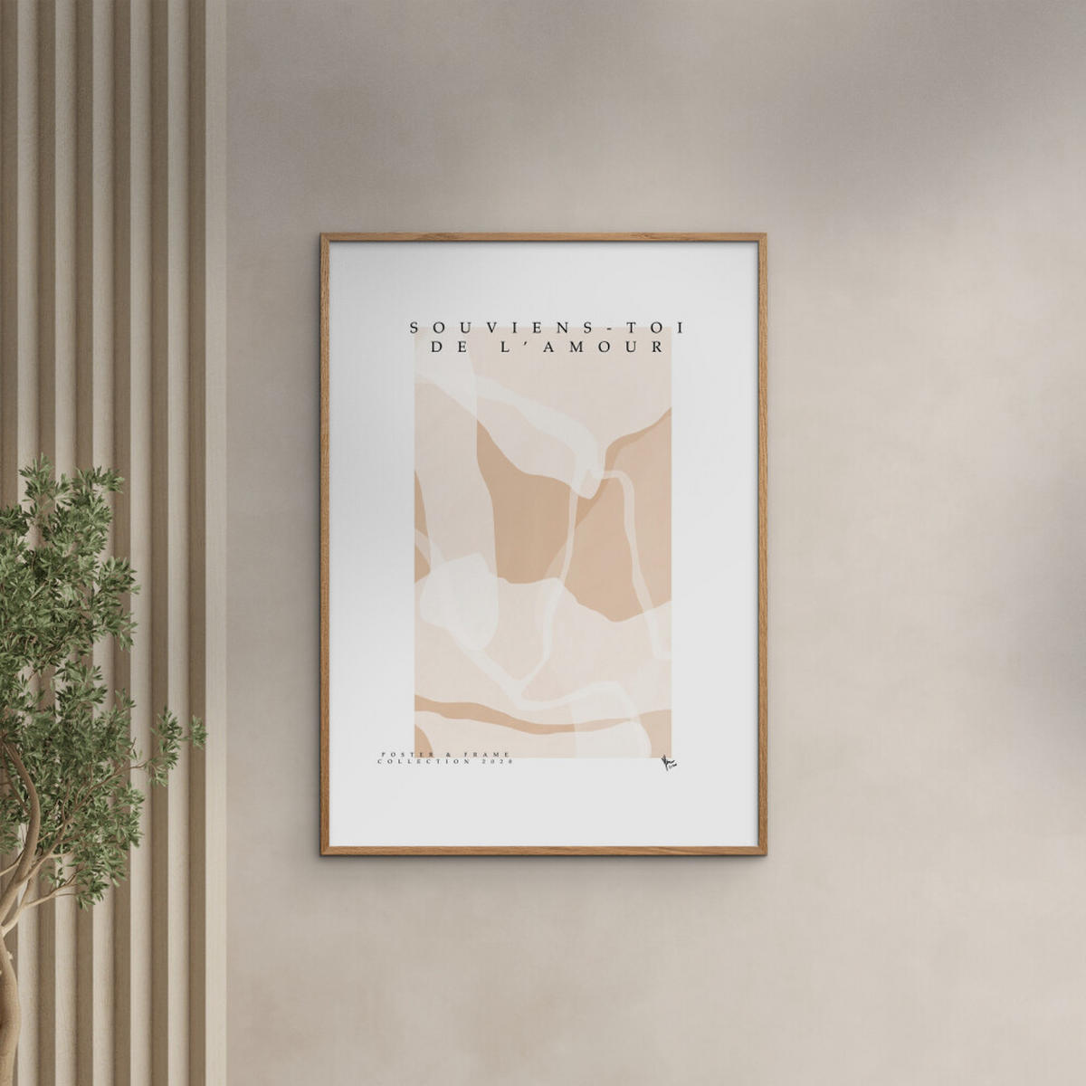 POSTER Poster & Frame - Collection - Souviens Toi De L'amour - Naturfarben, Papier (30/40/0.1cm) - Poster&Frame