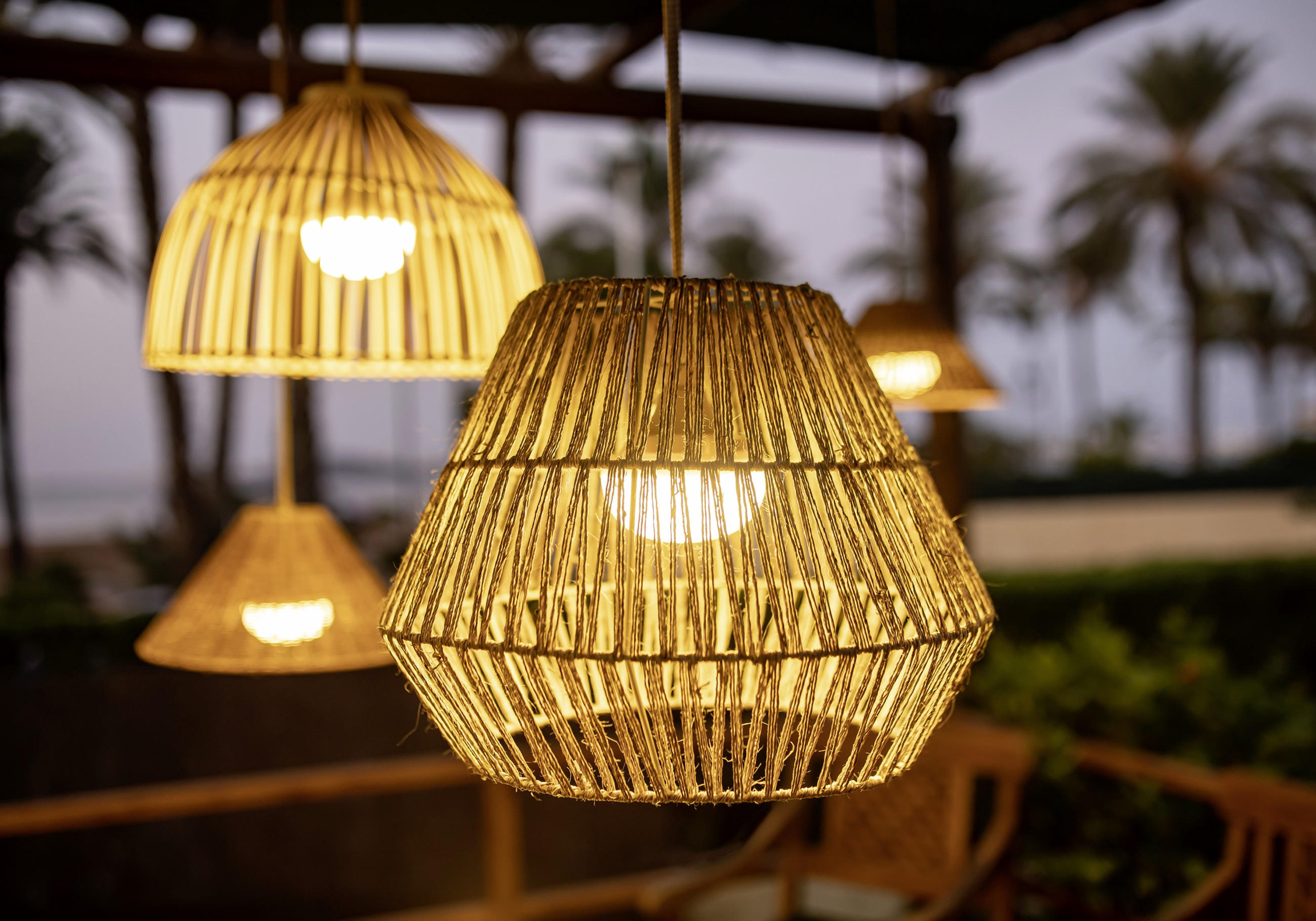 außenlampe geflochten