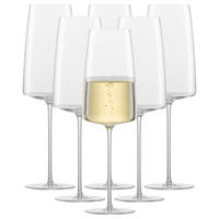 SEKTGLÄSER LEICHT & FRISCH Simplify transparent 407 ml 6er Set - Transparent, Glas (0.407L) - Zwiesel Glas
