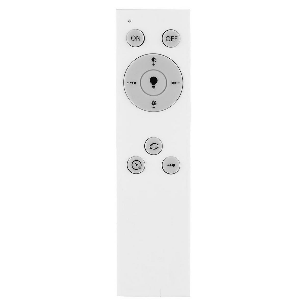 LED DECKENLEUCHTE Kristalloptik Weiß - Weiß, Metall (60/60/11cm) - Globo Lighting