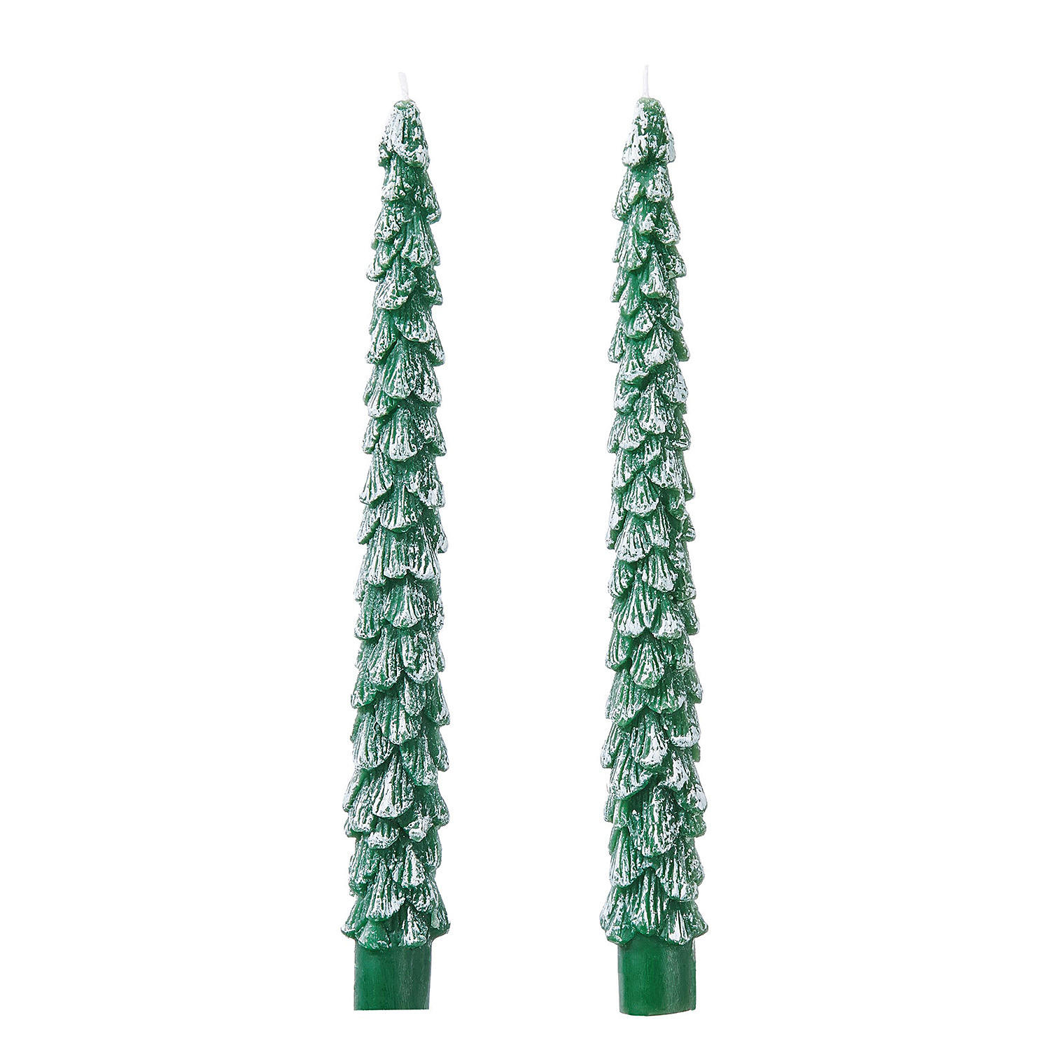 SPIELUHR (2er-Set) X-Mas Tannenbaum - Dunkelgrün, Paraffin (25/0.5/2.5cm) - Butlers