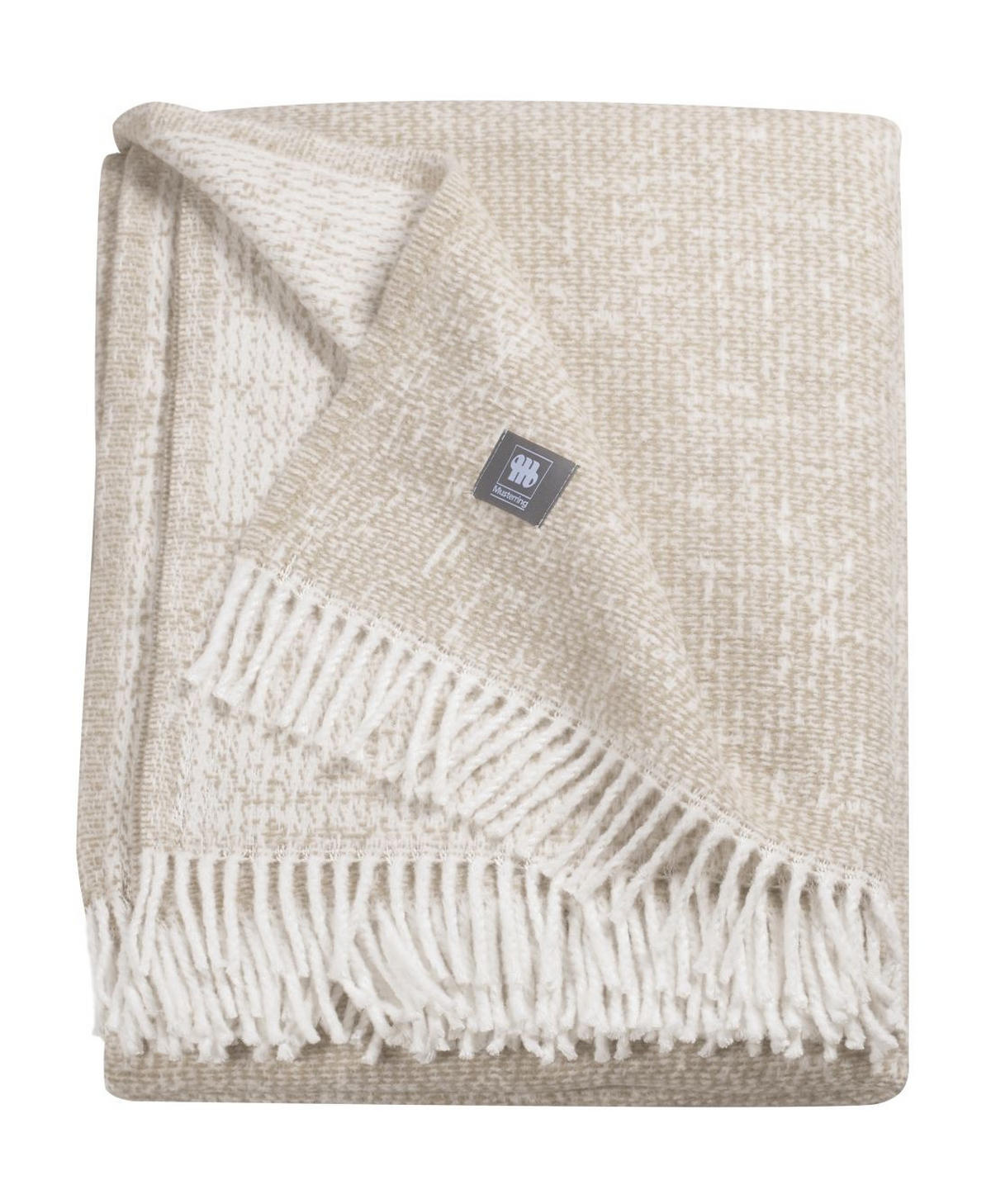 DECKE / Plaid Ease beige 140x200cm - Beige, Textil (140/200cm) - Musterring