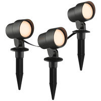 LED AUßENLEUCHTE Kamara Schwarz 6/7,9/20,9 cm - Schwarz, Kunststoff (6/7.9/20.9cm) - Brilliant