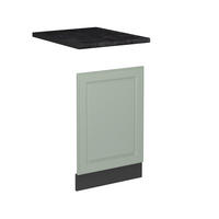 FRONTBLENDE R-Line, Mint Landhaus/Anthrazit, 45 cm Arbeitsplatte Anthrazit - Anthrazit/Grün, Holzwerkstoff (45/67.4/60cm) - Vicco