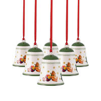 GLOCKEN My Christmas Tree grün ø 5,4 cm 6er Set - Grün, Keramik (5.4/6.7/5.4cm) - Villeroy & Boch