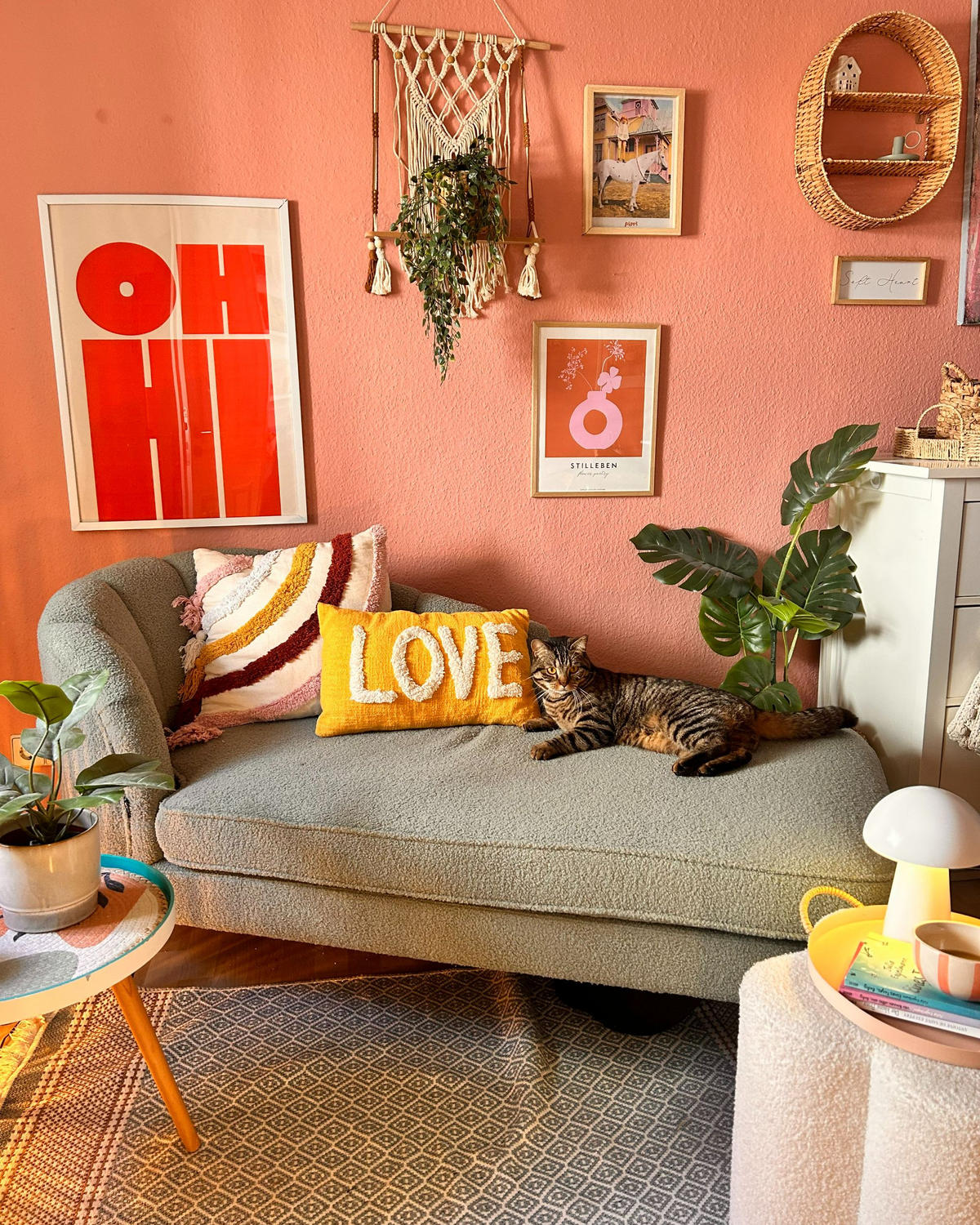 DEKORATIVNÍ POLŠTÁŘ sada 2 ks Žlutý 30/50 cm Love - žlutá, textil (30/50cm) - Beliani
