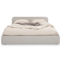 POLSTERBETT MARINI 140X200 CM - Hellgrau, Textil (140/200cm) - IDIMEX