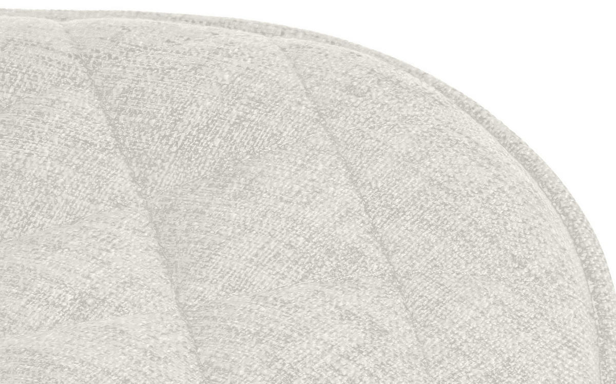 BARHOCKER Stoff creme - Creme/Schwarz, Textil/Metall (48/81/54cm) - CLP