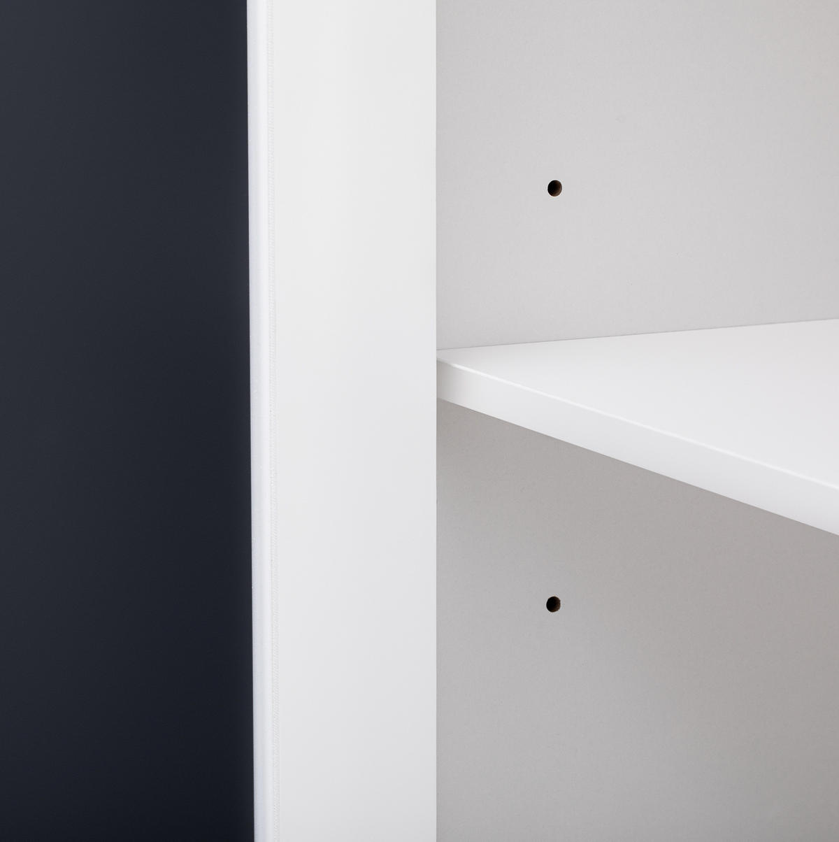 SIDEBOARD aus MDF 140x40x83 cm Weiß mit 4 Spiegeltüren, 2 Schubladen und verstellbaren Einlegeböden - Weiß, Holzwerkstoff (140/83/40cm) - IVMEU