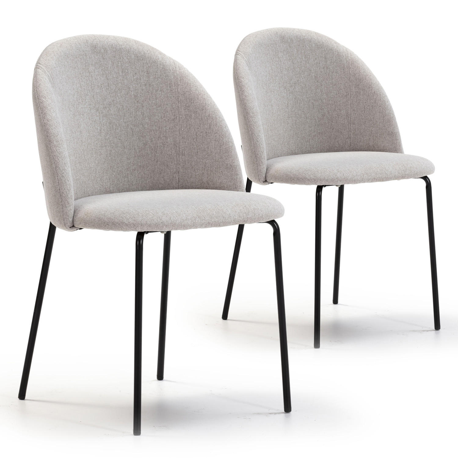STUHL 2er-Set Kenia beige - Beige, Textil/Metall (47/78/43cm) - VS Venta-stock