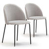 STUHL 2er-Set Kenia beige - Beige, Textil/Metall (47/78/43cm) - VS Venta-stock