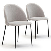 STUHL 2er-Set Kenia beige - Beige, Textil/Metall (47/78/43cm) - VS Venta-stock