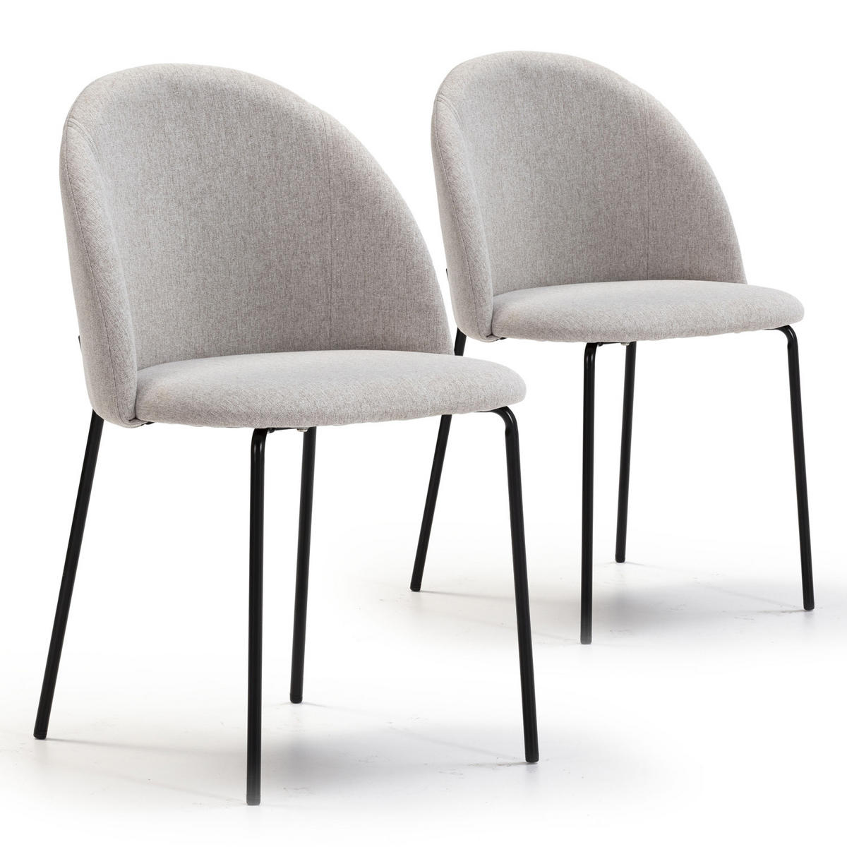 STUHL 2er-Set Kenia beige - Beige, Textil/Metall (47/78/43cm) - VS Venta-stock