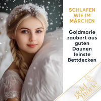 GANZJAHRESBETTDECKE MARIE Entendaunen medium - Weiß, Naturmaterialien/Textil (155/220cm) - Goldmarie 