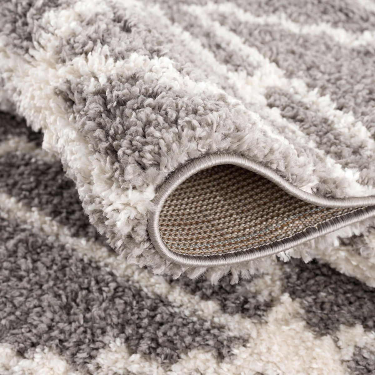HOCHFLOR-TEPPICH Pulpy 530 Taupe 200x290 cm - Grau, Textil (200/290cm) - carpet city